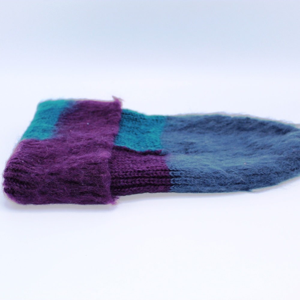Steve Madden Colorblocked Beanie in Navy